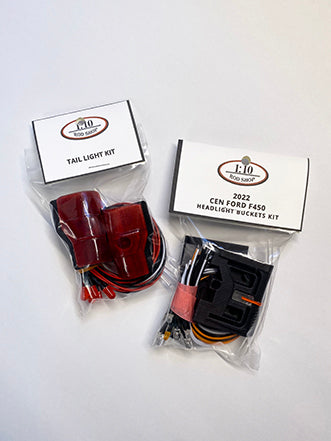 1:10 Rod Shop  |   CEN Racing Ford F450 and Ford F250 | 2022 Headlight Buckets & Tail Light Kits
